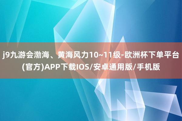 j9九游会渤海、黄海风力10~11级-欧洲杯下单平台(官方)APP下载IOS/安卓通用版/手机版