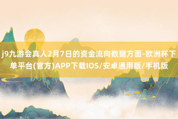 j9九游会真人2月7日的资金流向数据方面-欧洲杯下单平台(官方)APP下载IOS/安卓通用版/手机版