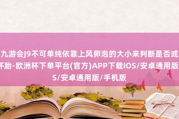 九游会J9不可单纯依靠上风卵泡的大小来判断是否或者告成怀胎-欧洲杯下单平台(官方)APP下载IOS/安卓通用版/手机版