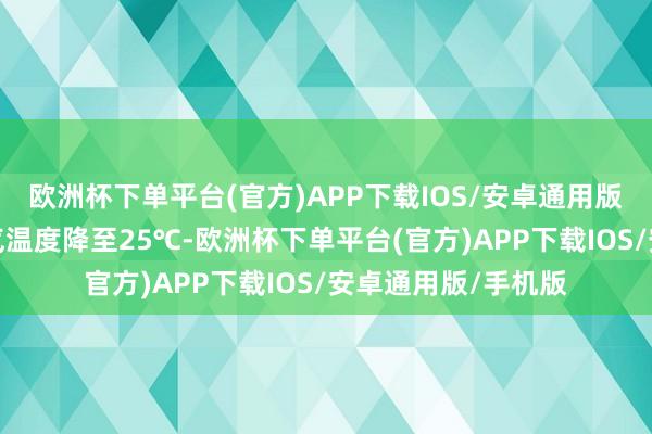 欧洲杯下单平台(官方)APP下载IOS/安卓通用版/手机版同期将烟气温度降至25℃-欧洲杯下单平台(官方)APP下载IOS/安卓通用版/手机版