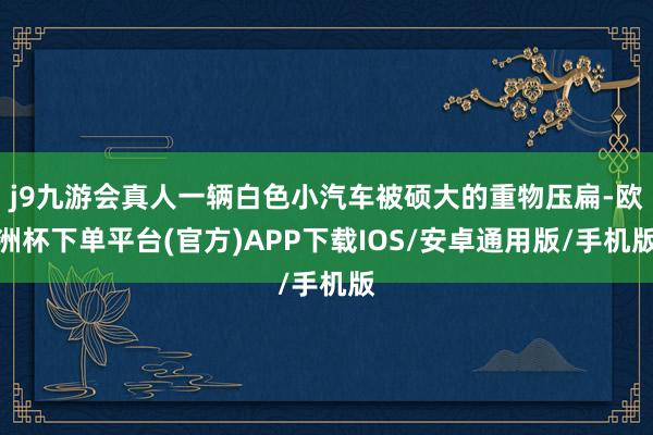 j9九游会真人一辆白色小汽车被硕大的重物压扁-欧洲杯下单平台(官方)APP下载IOS/安卓通用版/手机版